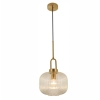 Lode Lighting Main 1 Light Satin Brass Pendant Light - Full