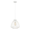 CLA Manu  1 Light Cage / Wire Pendant - White Manu02