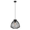 CLA Manu  1 Light Cage / Wire Pendant - Black Manu01