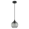 CLA Marbre 1 Light Glass Pendant lights - Smoke 