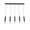 Metro 5 Light black bar pendant