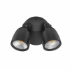 Domus Muro Eco Double Floodlight 20watt CCT - Black Twin (No Sensor) 25074
