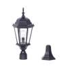 MX7391 Yarra Small Black Post Top - Pillar Mount