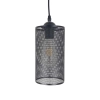 P1863 1 Light Mesh Pendant lights  - Black