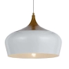 Telbix Polk 46 White / Timber Pendant Lights
