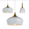 Telbix Polk White / Timber Pendant Lights