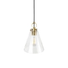 Ailia Imports Quest 1 Light pendant - Brushed Brass