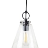 Ailia Imports Quest 1 Light pendant - Matt Black closeup