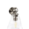 Ailia Imports - Quest 1lt Wall Light - Satin Chrome - closeup