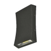 Radius 2x6watt LED Wall Light - Black
