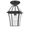 Telbix Rye Black Coach Pendant - Rye PE20 as Close to ceiling