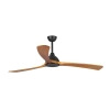 Fanco Sanctuary 70inch Black Ceiling Fan with Teak Blades