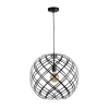 Sansiro matte black round pendant lights - 5 sizes available
