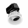 Unios Shift In 13w LED Downlight - All White / Black Baffle