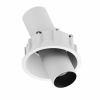 Unios Shift Out 13watt LED Downlight - All White with Black Baffle