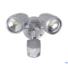 PHL4202 Twin 15watt LED Floodlights with Sensor - Silver