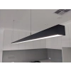 Ailia Sleek 1.5m Long Black LED Linear Pendant Light - lifestyle