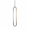 Ailia Imports Stile 18w LED Pendant Light - Brushed Brass
