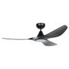 Eglo Lighting Surf DC Ceiling Fan with LED Light Kit - 52inch Black with Light