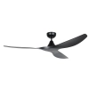 Eglo Surf DC Ceiling Fan - Black 60in (No Light)
