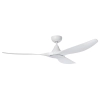 Eglo Lighting Surf DC Ceiling Fan with LED Light Kit - 60inch White with Light