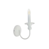Ailia Imports Sussex White 1 Light Wall light - side view
