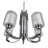 Ailia Imports Totten 5 Light Chrome Pendant Light 2