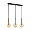 CLA Trattino1 3 Light Bar Pendant - Amber Glasses 