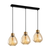 CLA Tulip1 3lt Bar Pendant - Amber Glass