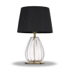 Telbix Veana Table Lamp - Clear with Black shade