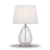 Telbix Veana Table Lamp - Clear with White shade