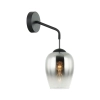CLA Vinum 1 Light Wall Light - Smoke glass - Lit