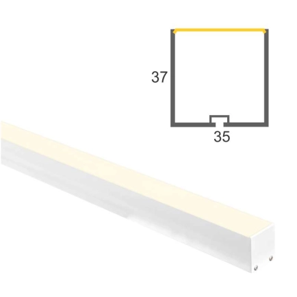 35mm X 37mm White Aluminium Extrusion - Havit