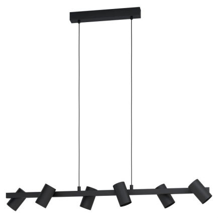 Eglo Gatuela 6llight Black Pendant light 99464N