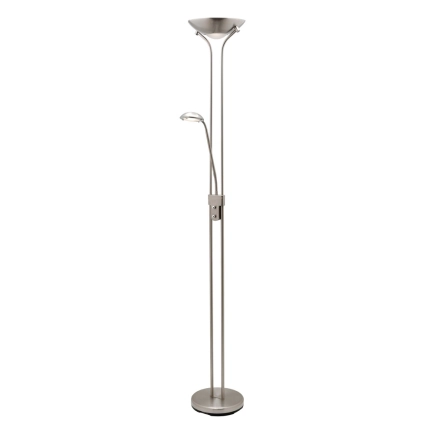 A42722 Buckley Brushed Chrome Floor Lamp - Mercator