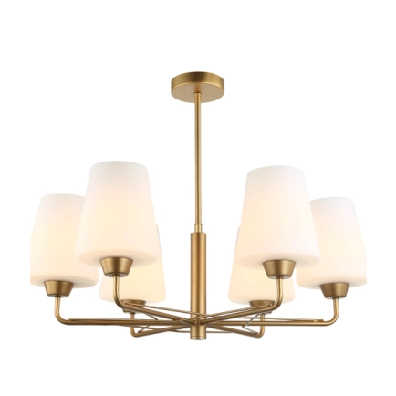 Abbey2 6 Light Brass Pendant Light