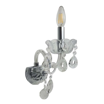 Allegra 1 Light Clear Wall Light