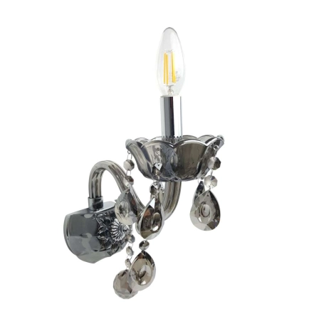 Allegra 1 Light Smoke Wall Light