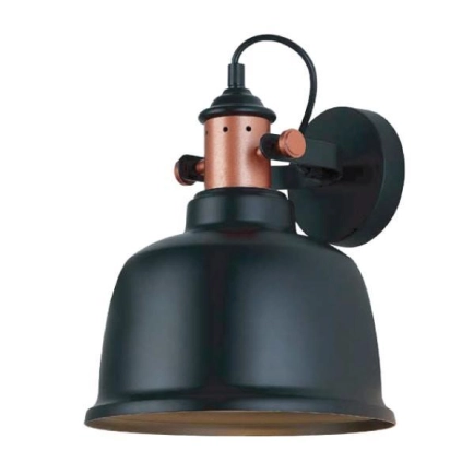 Alta 2 Black / copper wall Light