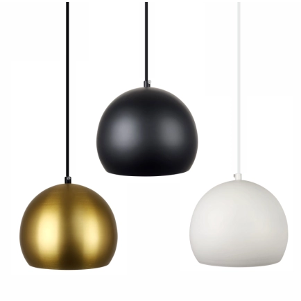 Ailia Imports - Amity Round Metal 1 Light Pendant - 3 colour group
