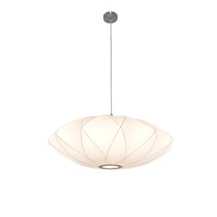 Telbix Lighting Aragon 52 White Fabric Pendant