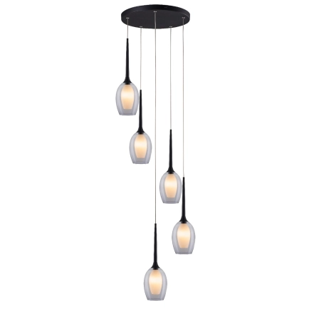 Ailia Imports Attica 5 Light Cord Drop Pendant