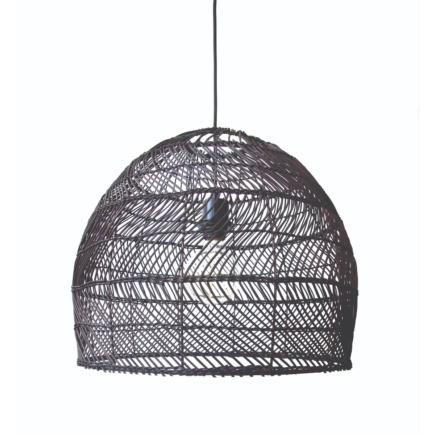 Fiorentino Lighting Bangkok Black Timber Pendant