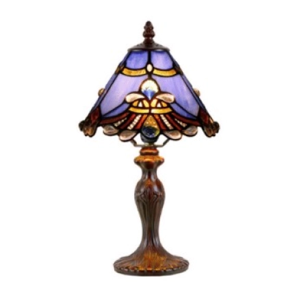 G&G Brothers TL-081072P/311S/2 Benita Periwinkle Cone Table Lamp