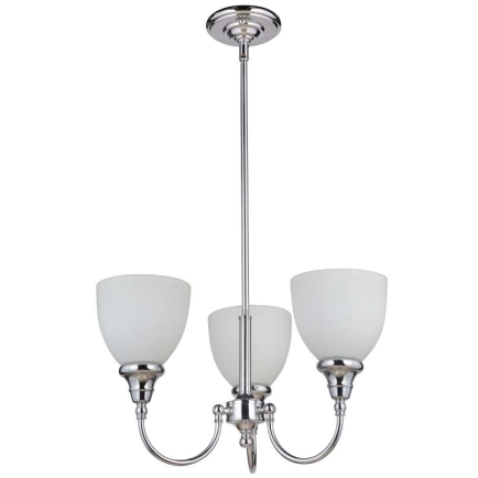 Benson 3 Light Chrome Pendant Light