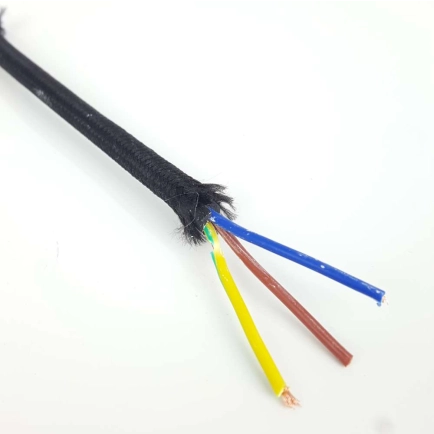 3 Core Black Cloth Lighting Cable