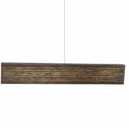 Victorian Ash / Black Japan stain timber LED pendant light 