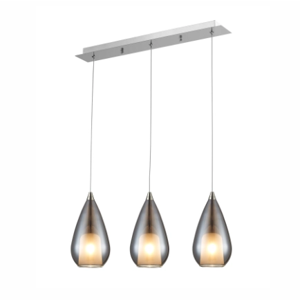 AP-1119-SMK - Briana 3 Light Bar - Smoke Glass