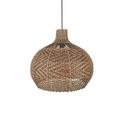 Ailia Imports Brinda 1lt Cane Pendant Light