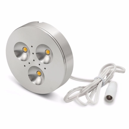 Ailia Imports  Cab 3 3watt Cabinet Light - Aluminium